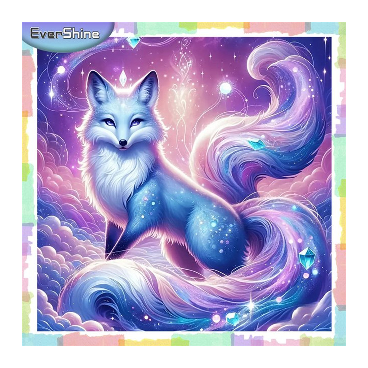 Ever shine Diamantmalerei Phoenix mit quadratischen Aurora Strasssteinen als mehrfarbiges Mosaik-Tier-Stickerei-Set - Bild 1