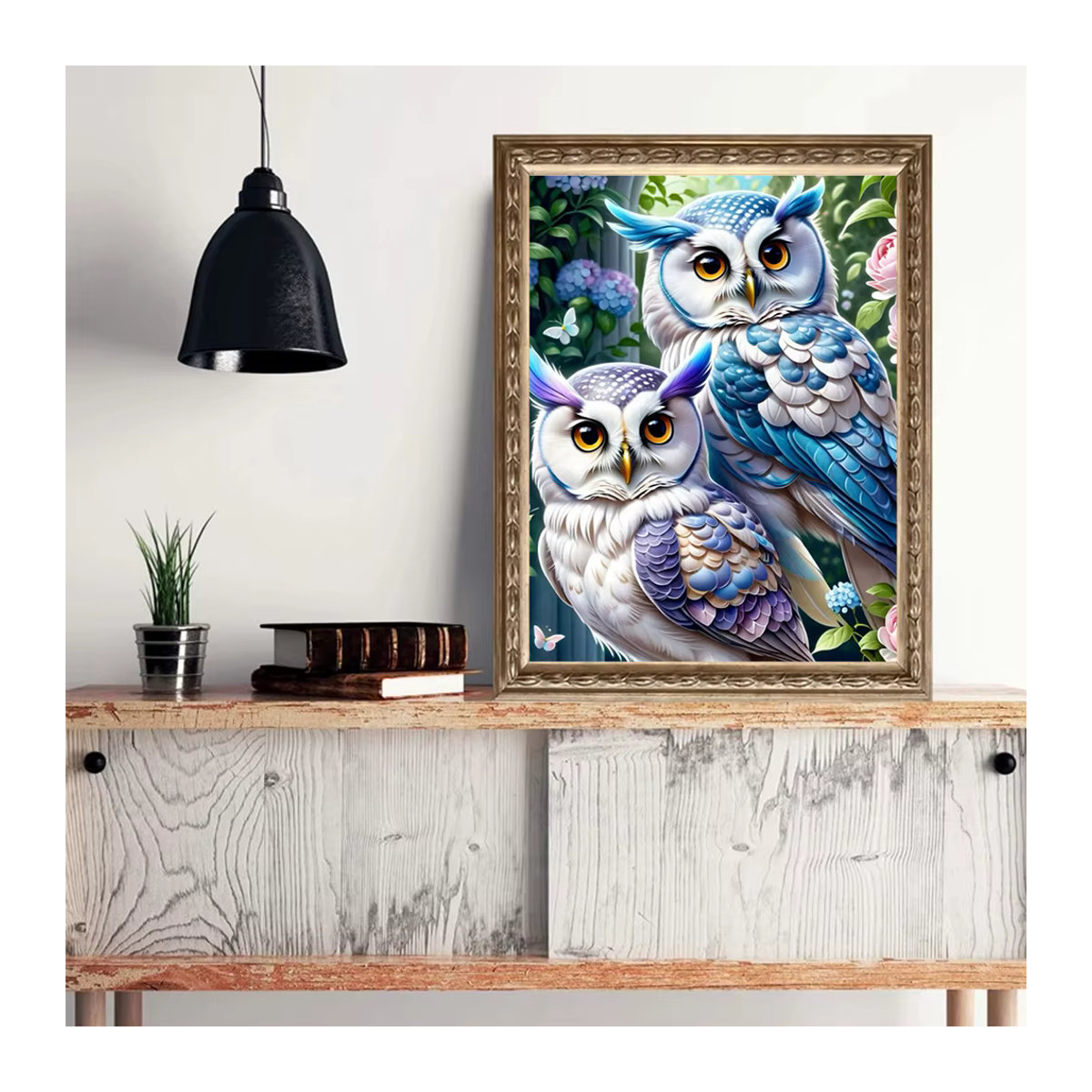 Ever shine Diamantstickerei Eule als Diamond Painting Set mit Mosaik-Tier-Motiv in Mehrfarbig - Bild 3