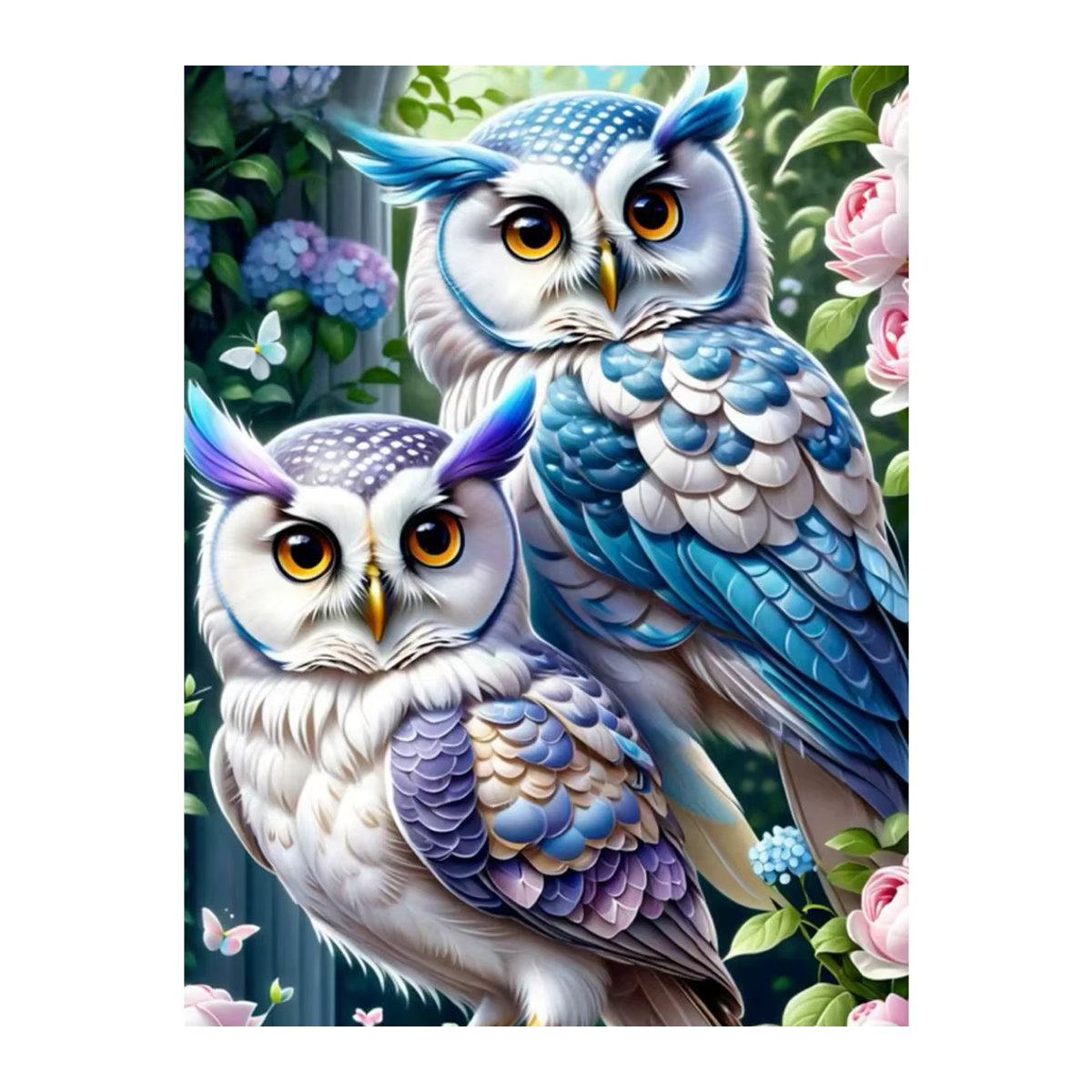 Ever shine Diamantstickerei Eule als Diamond Painting Set mit Mosaik-Tier-Motiv in Mehrfarbig - Bild 5