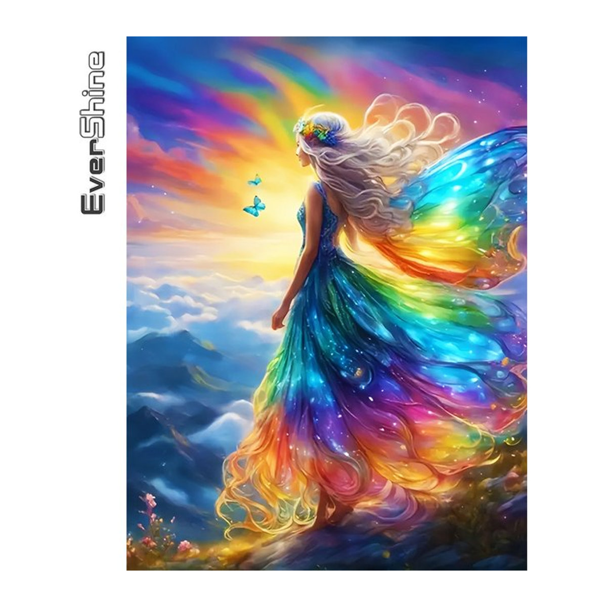 Ever shine DIY Diamond Painting Set Landschaft Baum und Mond mit quadratischen Steinen in Mehrfarbig - Bild 1
