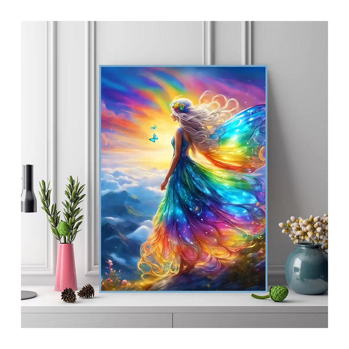 Ever shine DIY Diamond Painting Set Landschaft Baum und Mond mit quadratischen Steinen in Mehrfarbig - Bild 3