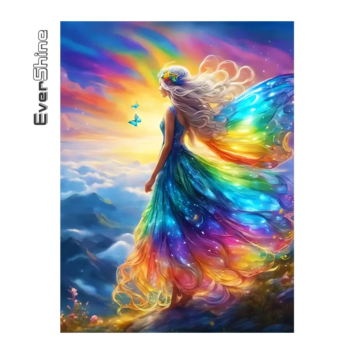 Ever shine DIY Diamond Painting Set Landschaft Baum und Mond mit quadratischen Steinen in Mehrfarbig - Bild 5