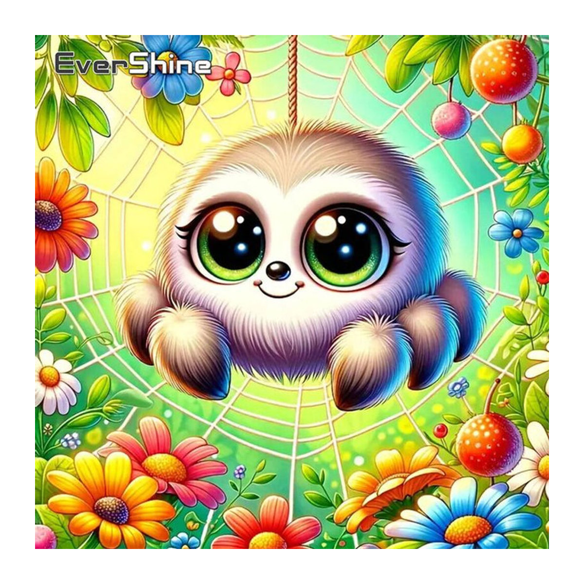 Evershine 5D DIY Diamantmalerei Spinne Mosaik Set für Kinder in Mehrfarbig als Wanddekoration - Bild 1