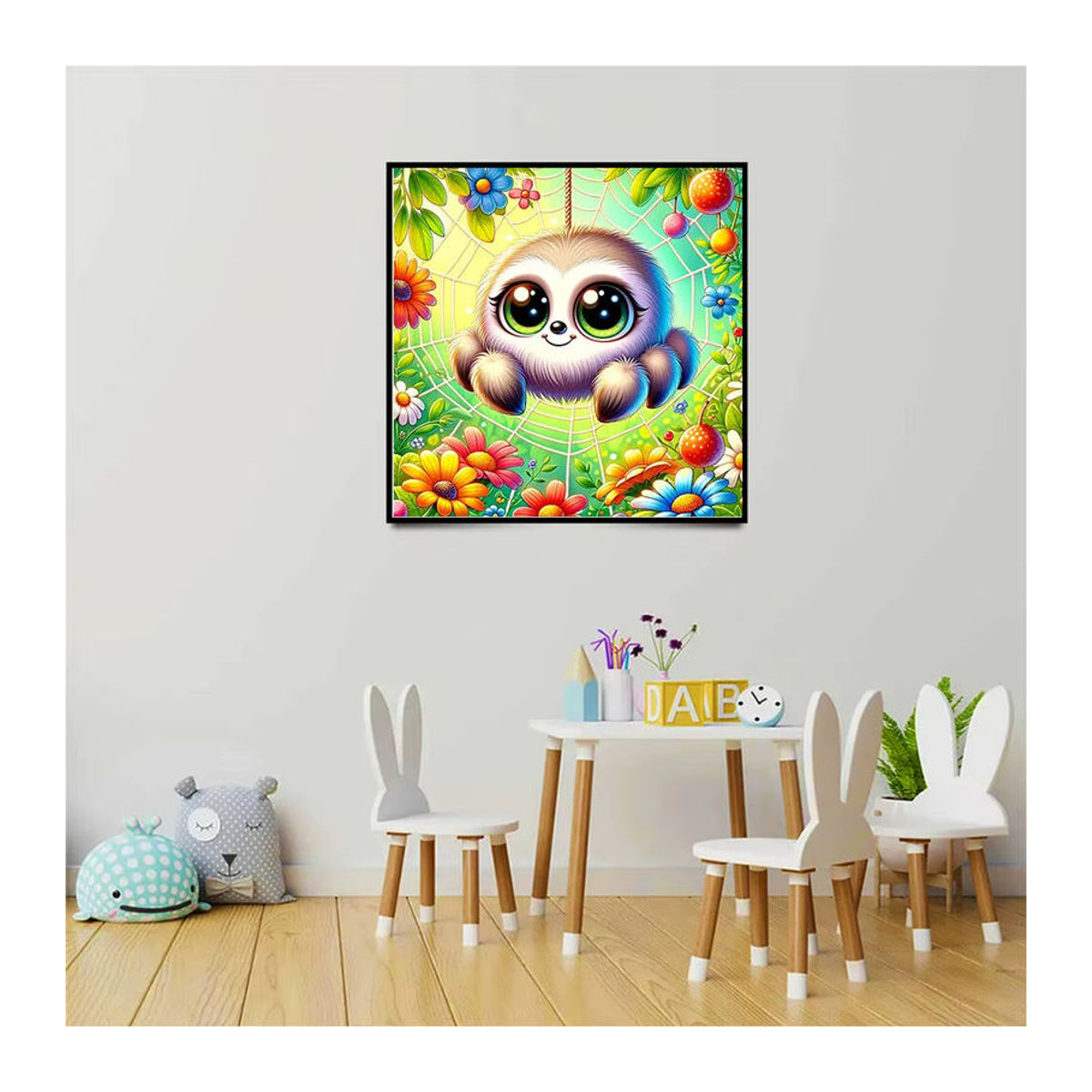 Evershine 5D DIY Diamantmalerei Spinne Mosaik Set für Kinder in Mehrfarbig als Wanddekoration - Bild 3