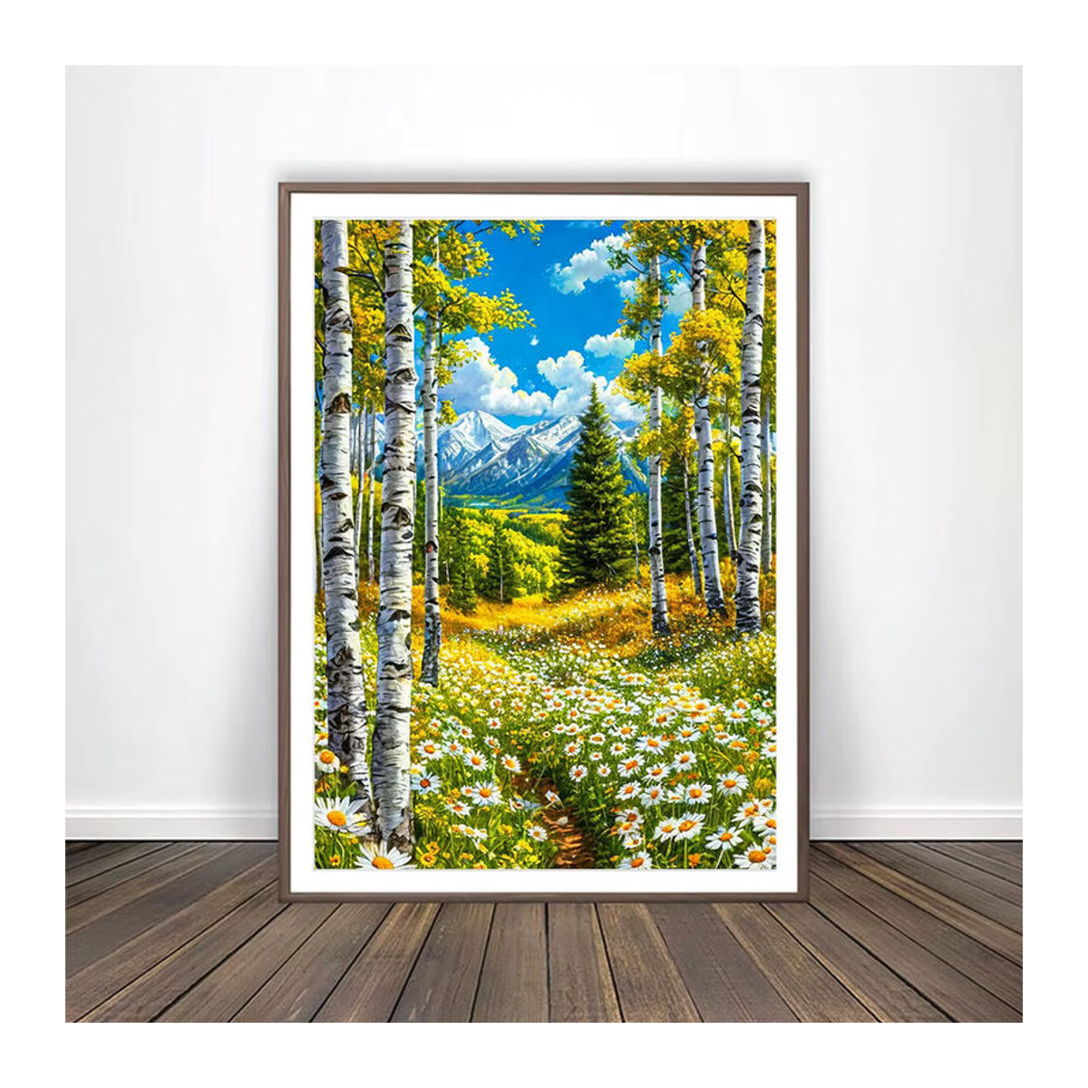 Evershine Diamantstickerei Set Landschaft mit Wald und Bergen in Mehrfarbig als Wanddekoration - Bild 3