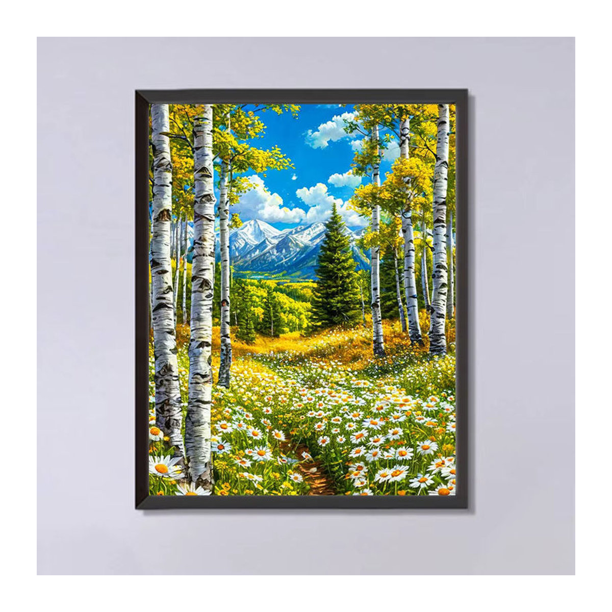 Evershine Diamantstickerei Set Landschaft mit Wald und Bergen in Mehrfarbig als Wanddekoration - Bild 4