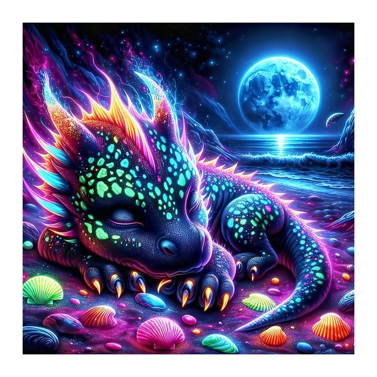EverShine DIY 5D Diamant Malerei Dinosaurier Mosaik mit vollen Bohrern als Cartoon Tier Stickerei für Erwachsene in Mehrfarbig - Bild 1