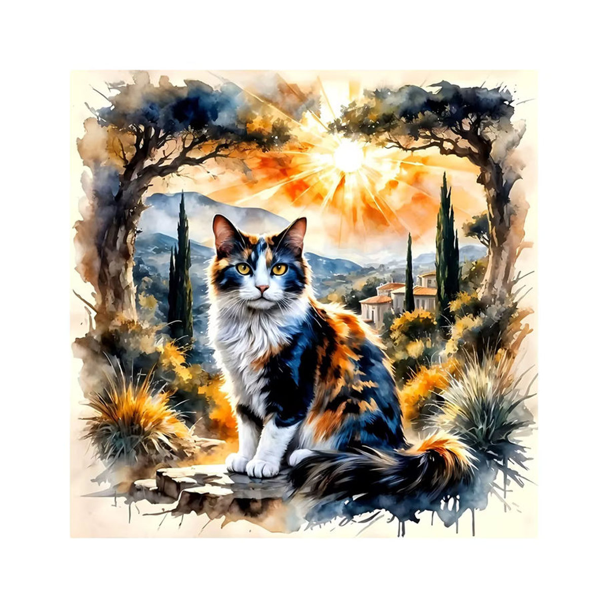 EverShine DIY Diamant-Mosaik Set Katze als Voll-Diamant-Malerei für kreative Wanddekoration, mehrfarbig - Bild 4