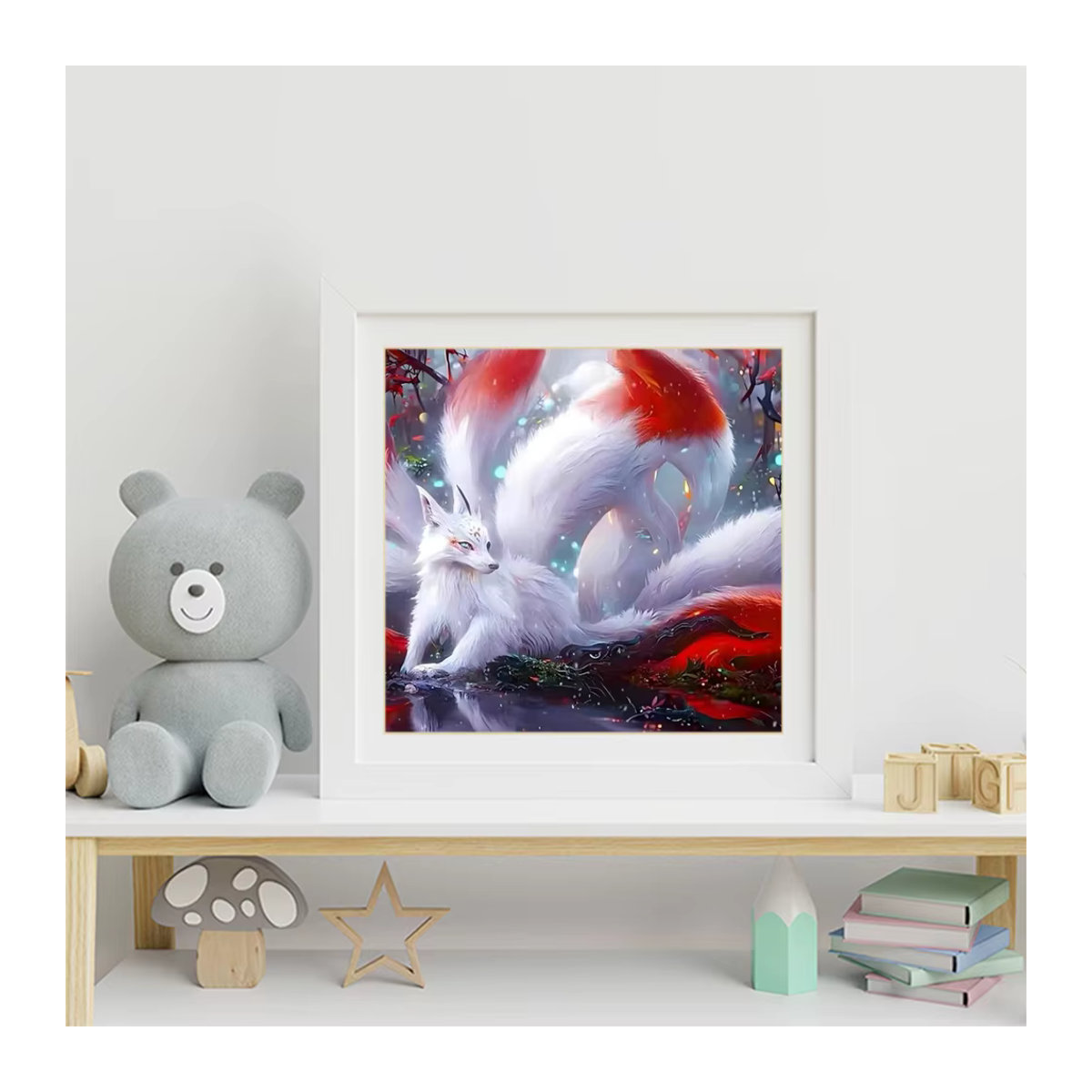 EverShine DIY-Diamantmalerei Fuchs-Motiv mit quadratischer Tier-Stickerei in Mehrfarbig - Bild 3