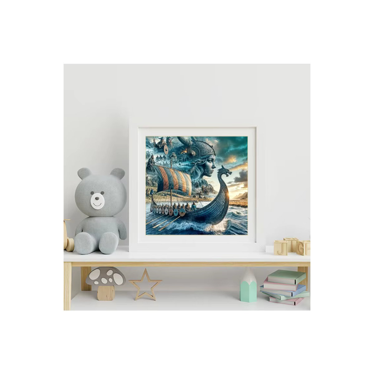 EverShine DIY Diamantmalerei Schiff Landschaft Motiv mit quadratischen Steinen in Mehrfarbig - Bild 4