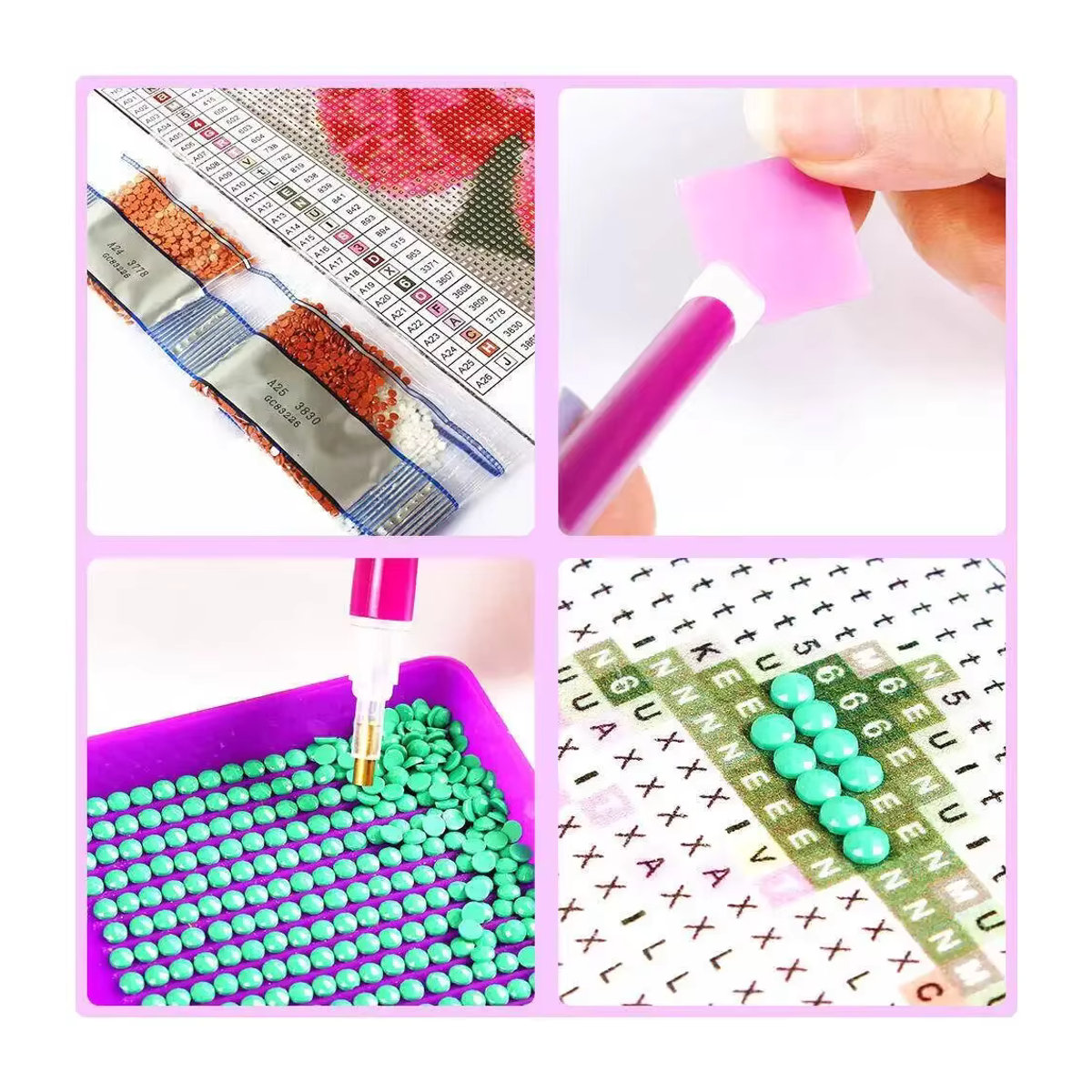 Evershine DIY Diamantmalerei Set Landschaft Motiv als Mosaik-Tasse für Anfänger, mehrfarbig - Bild 1