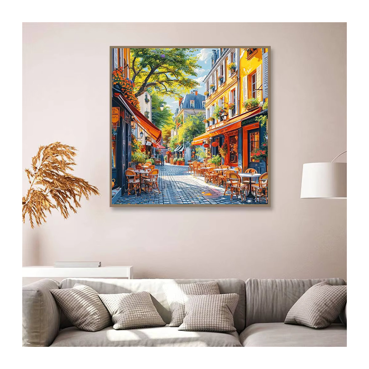 Evershine DIY Diamantstickerei Stadtlandschaft als Rundes Mosaik Set in Mehrfarbig zur Wandmontage - Bild 3