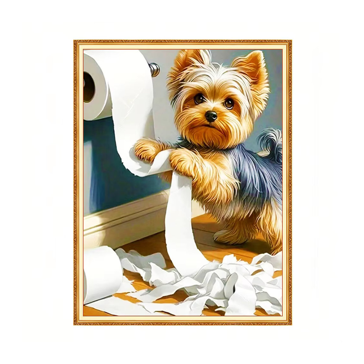 Evershine Hund Diamant Stickerei Cartoon Tier Malerei als Wandbild in Mehrfarbig - Bild 4