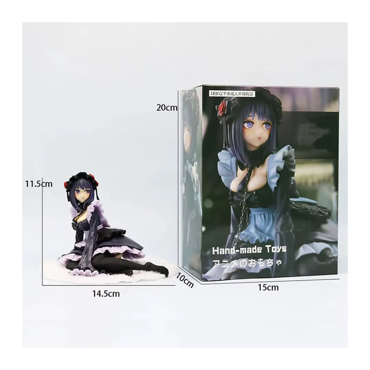 EVYVKV My Dress-Up Darling Kitagawa Marin Maid Outfit Actionfigur in Schwarz aus Kunststoff für deine Sammlung - Bild 1