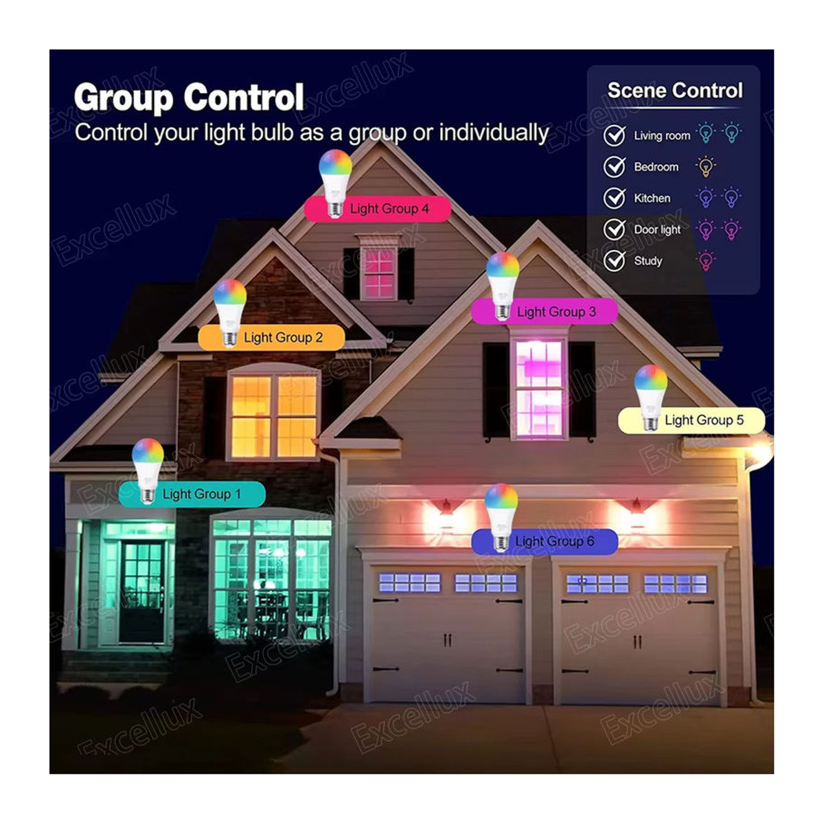 Ewelink Smart-Lampe E27 LED-Birne mit ZigBee/WiFi, 15 W, RGB+CW+WW in Bunt und Weiß, kompatibel mit Amazon Alexa und Google Home Assistant - Bild 3