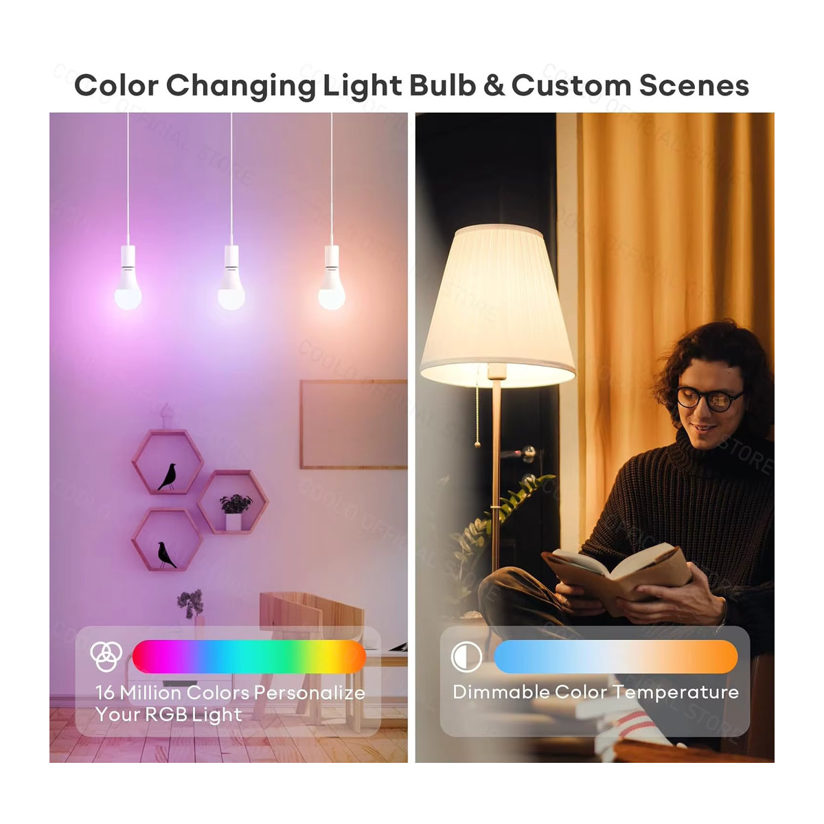 Ewelink Smart-Lampe E27 Zigbee WiFi LED Glühbirne RGB Bunt 18W kompatibel mit Alexa Google Assistant und Yandex Alice - Bild 2