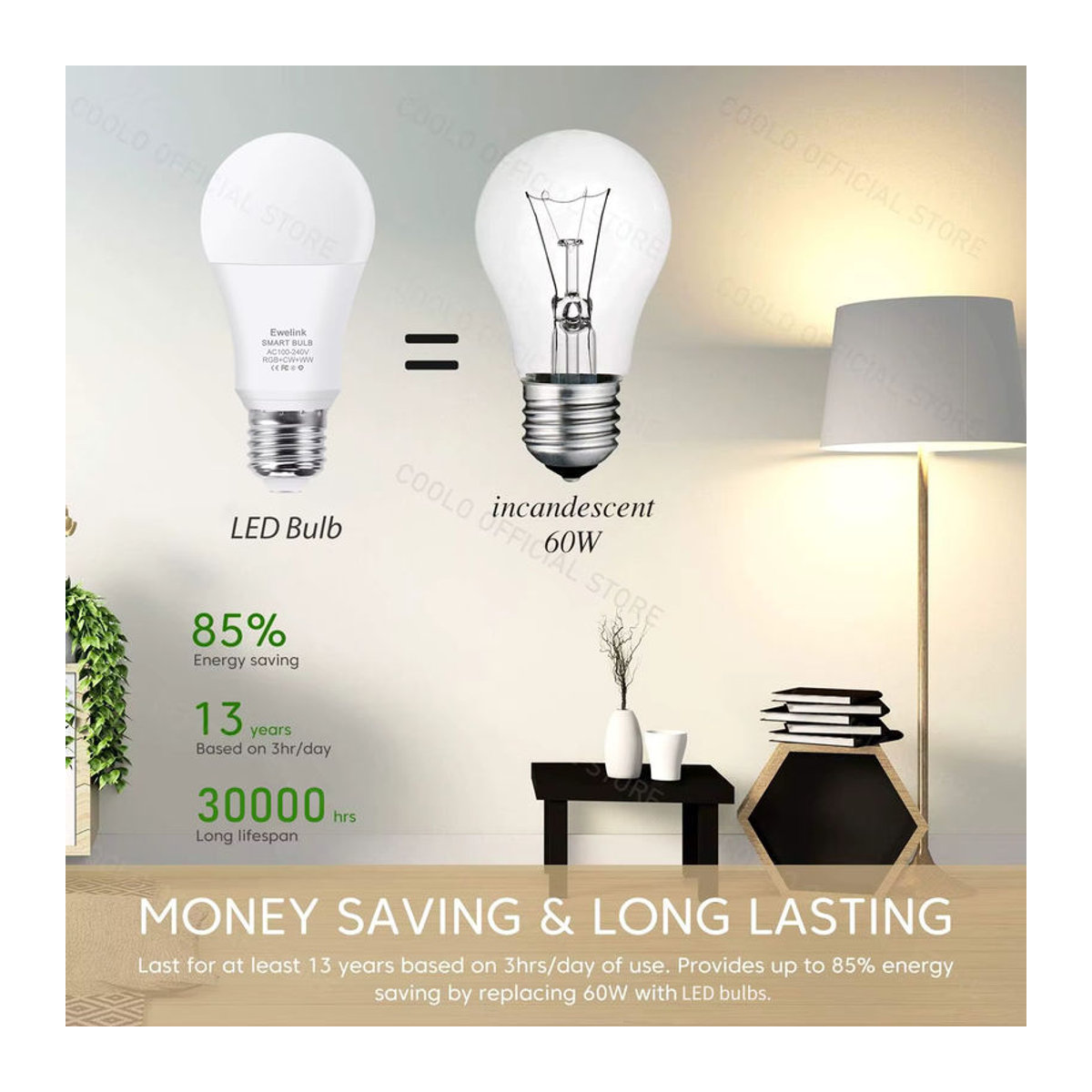 Ewelink Smart LED Lampe E27 Zigbee WiFi RGB CW WW 18W kompatibel mit Alexa Google Smart Things und Yandex - Bild 2
