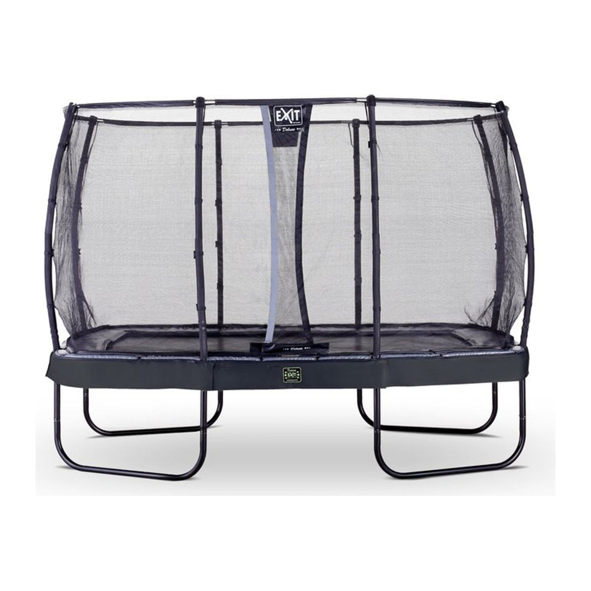 EXIT Elegant Premium Rechteckiges Trampolin mit Deluxe Sicherheitsnetz in Schwarz B/T: 427 x 244 cm - Bild 1