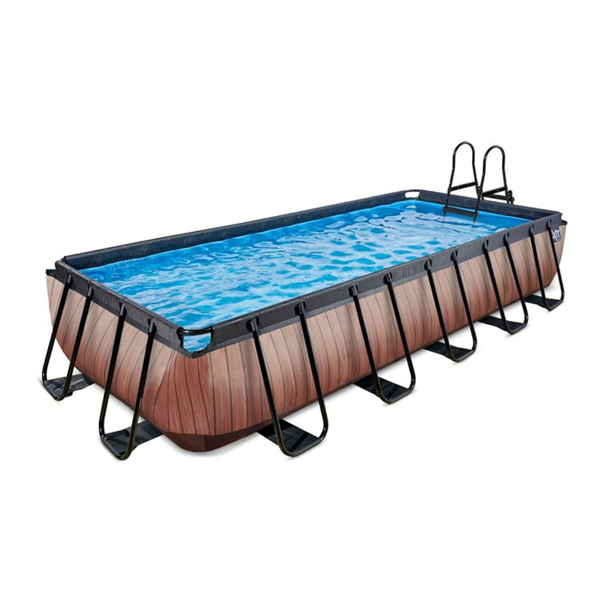 EXIT Frame Pool mit Filterpumpe in Braun oder Blau, B/T/H: 540 x 250 x 100 cm - Bild 1
