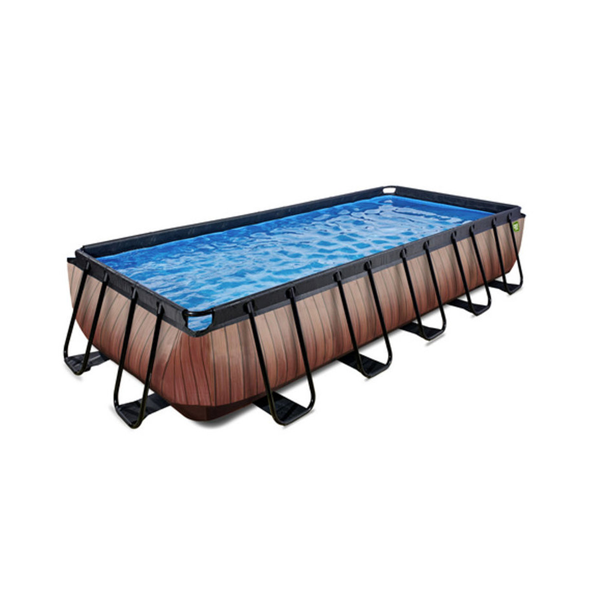 EXIT Frame Pool mit Filterpumpe in Braun oder Blau, B/T/H: 540 x 250 x 100 cm - Bild 2