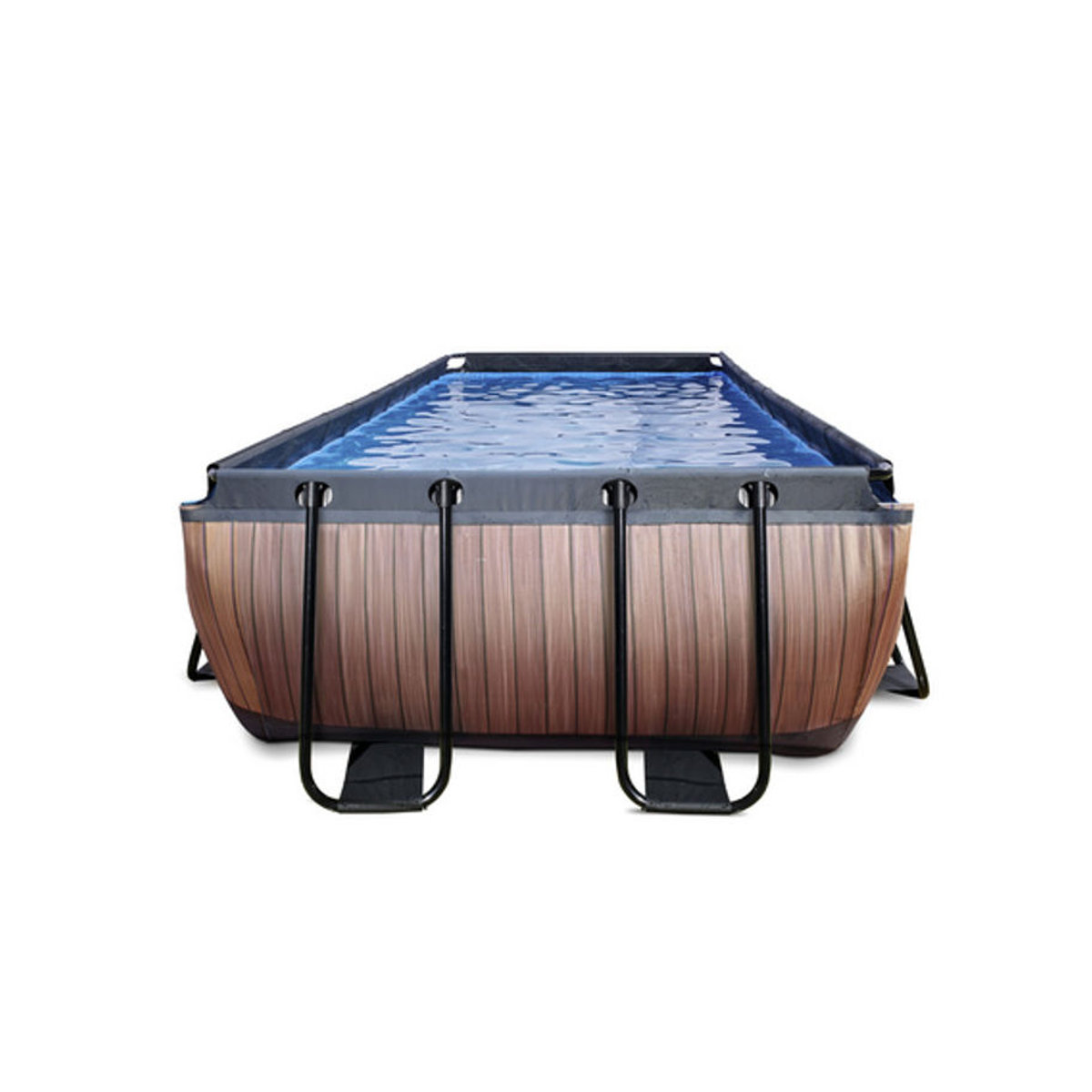 EXIT Frame Pool mit Filterpumpe in Braun oder Blau, B/T/H: 540 x 250 x 100 cm - Bild 4