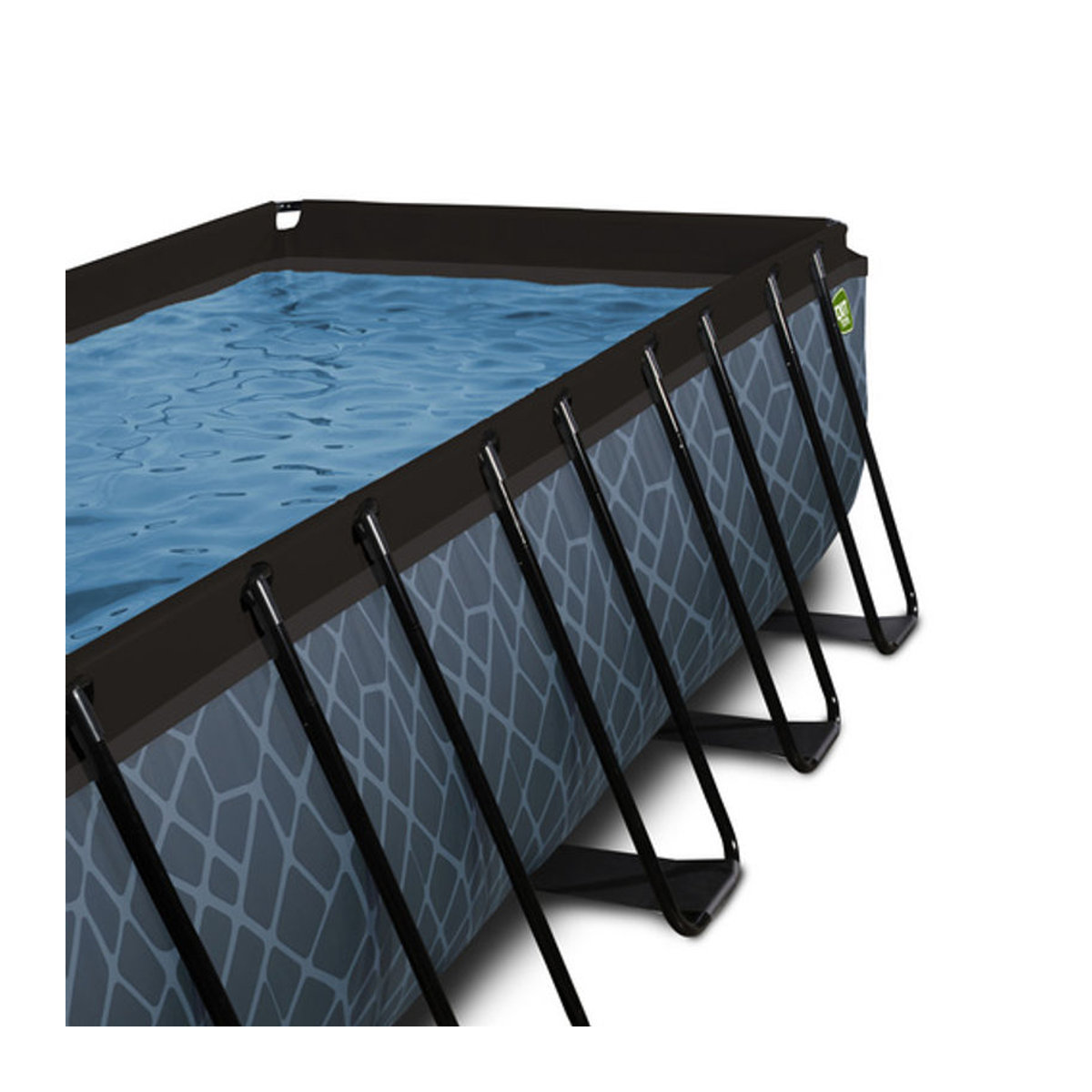 EXIT Wood Pool aus Holz und Kunststoff in Grau oder Blau mit Sandfilterpumpe, B/T/H: 540 x 250 x 100 cm - Bild 2
