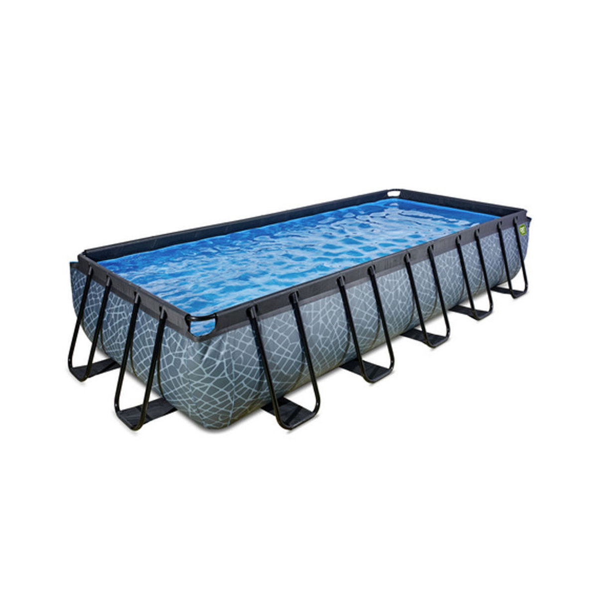 EXIT Wood Pool aus Holz und Kunststoff in Grau oder Blau mit Sandfilterpumpe, B/T/H: 540 x 250 x 100 cm - Bild 3