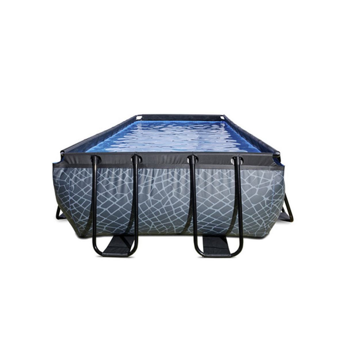 EXIT Wood Pool aus Holz und Kunststoff in Grau oder Blau mit Sandfilterpumpe, B/T/H: 540 x 250 x 100 cm - Bild 4