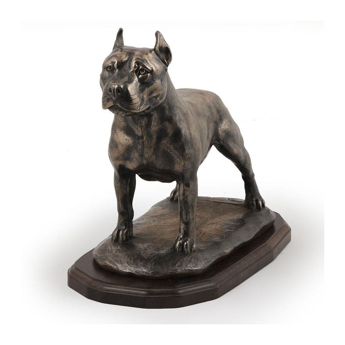 Exklusive Hundefigur American Staffordshire Terrier von Art-Dog in Braun aus Kunstharz und Bronze - Bild 4