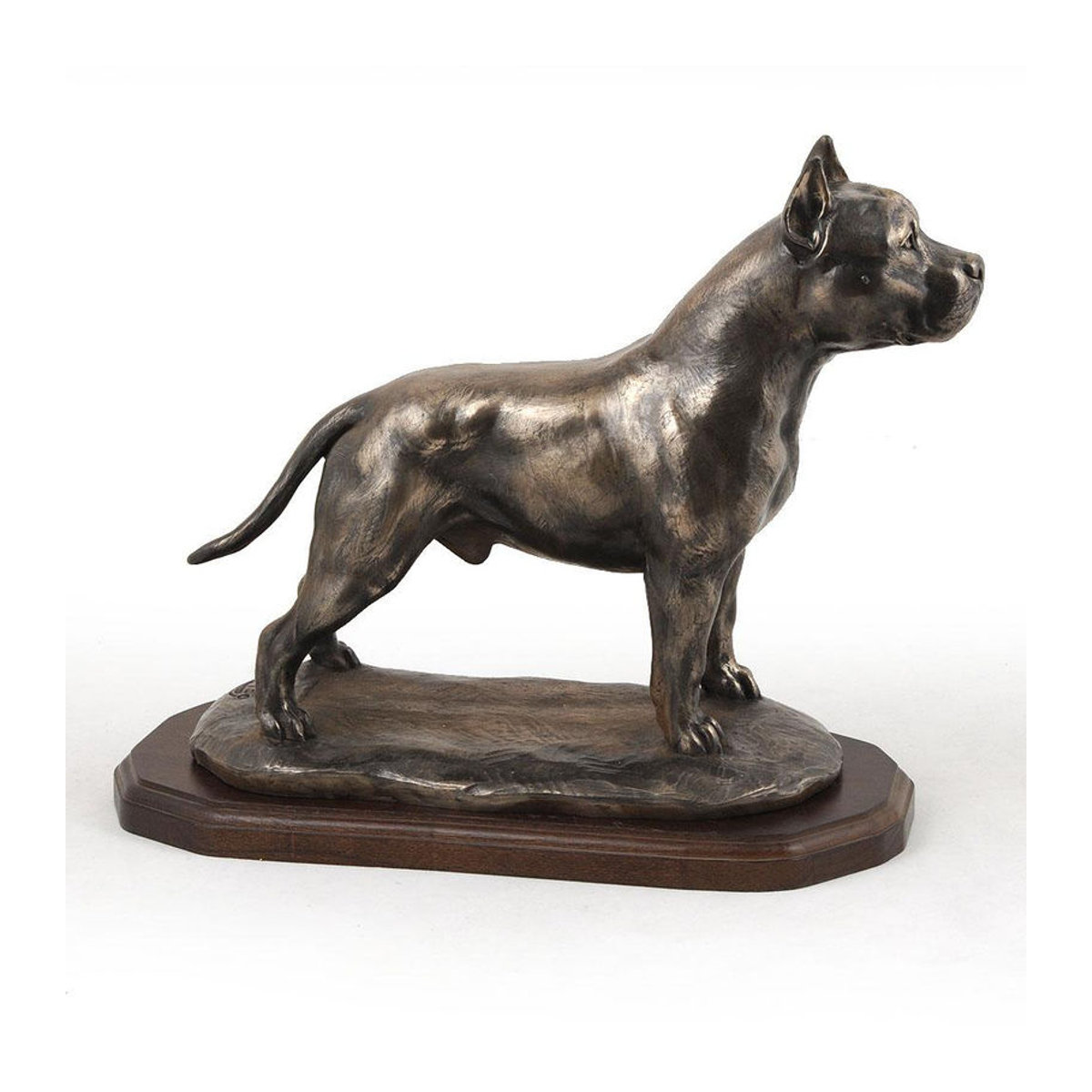 Exklusive Hundefigur American Staffordshire Terrier von Art-Dog in Braun aus Kunstharz und Bronze - Bild 6