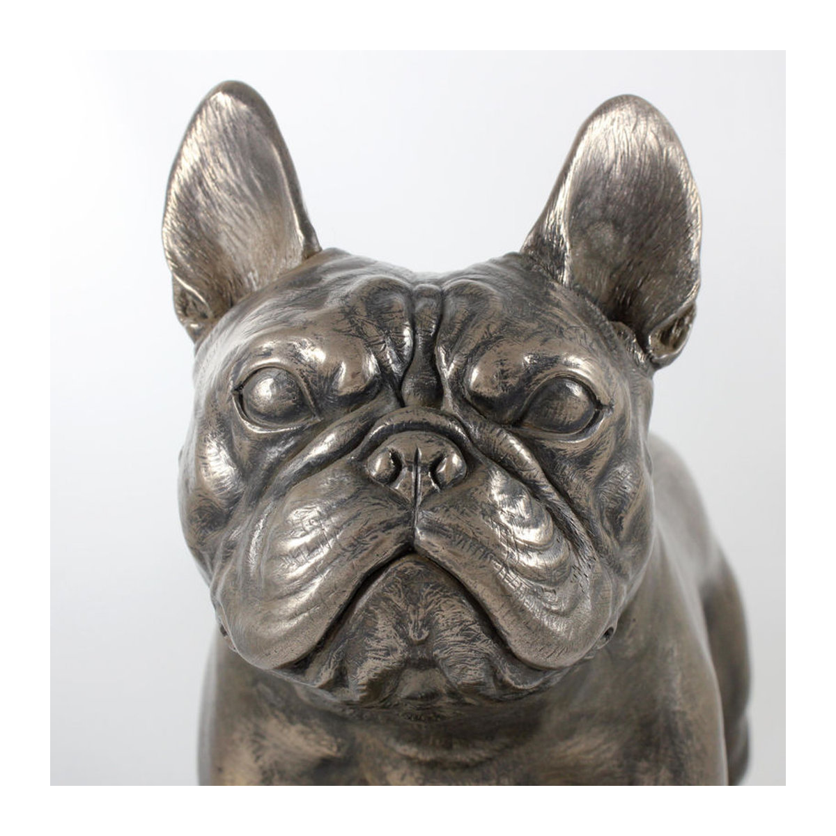 Exklusive Hundefigur Französische Bulldogge von Art-Dog in Braun aus Kunstharz und Metall - Bild 5
