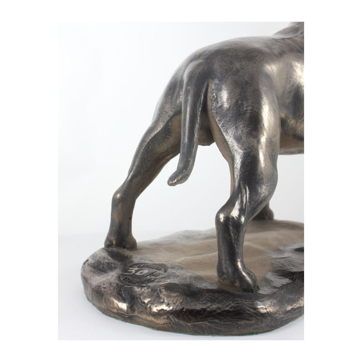 Exklusive Staffordshire Bull Terrier Hundefigur von Art-Dog in Braun aus Kunstharz und Bronze - Bild 4