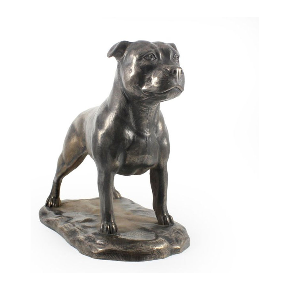 Exklusive Staffordshire Bull Terrier Hundefigur von Art-Dog in Braun aus Kunstharz und Bronze - Bild 7