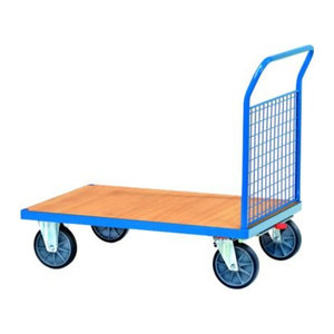 f.a.n. Stirnwandwagen in Blau, Grau oder Buche mit Metall, Holzwerkstoff und Kunststoff, B/H: 100 x 70 cm