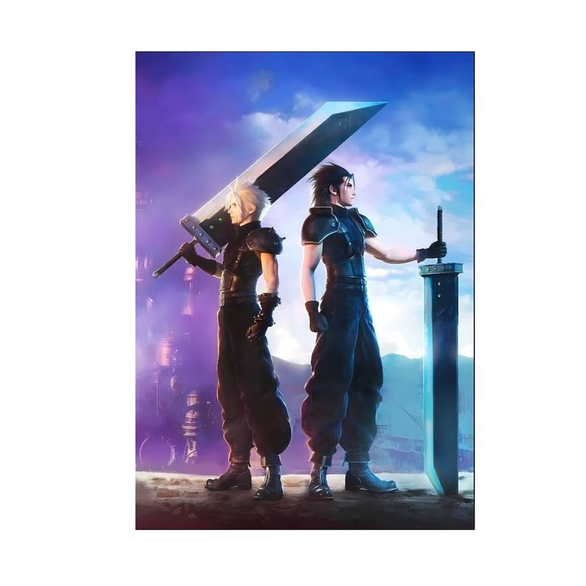 F-ffvii Wiedergeburt Poster Vintage Wandaufkleber mit Tiermotiv in Mehrfarbig, Rechteckig, B: 60 cm, H: 40 cm - Bild 5