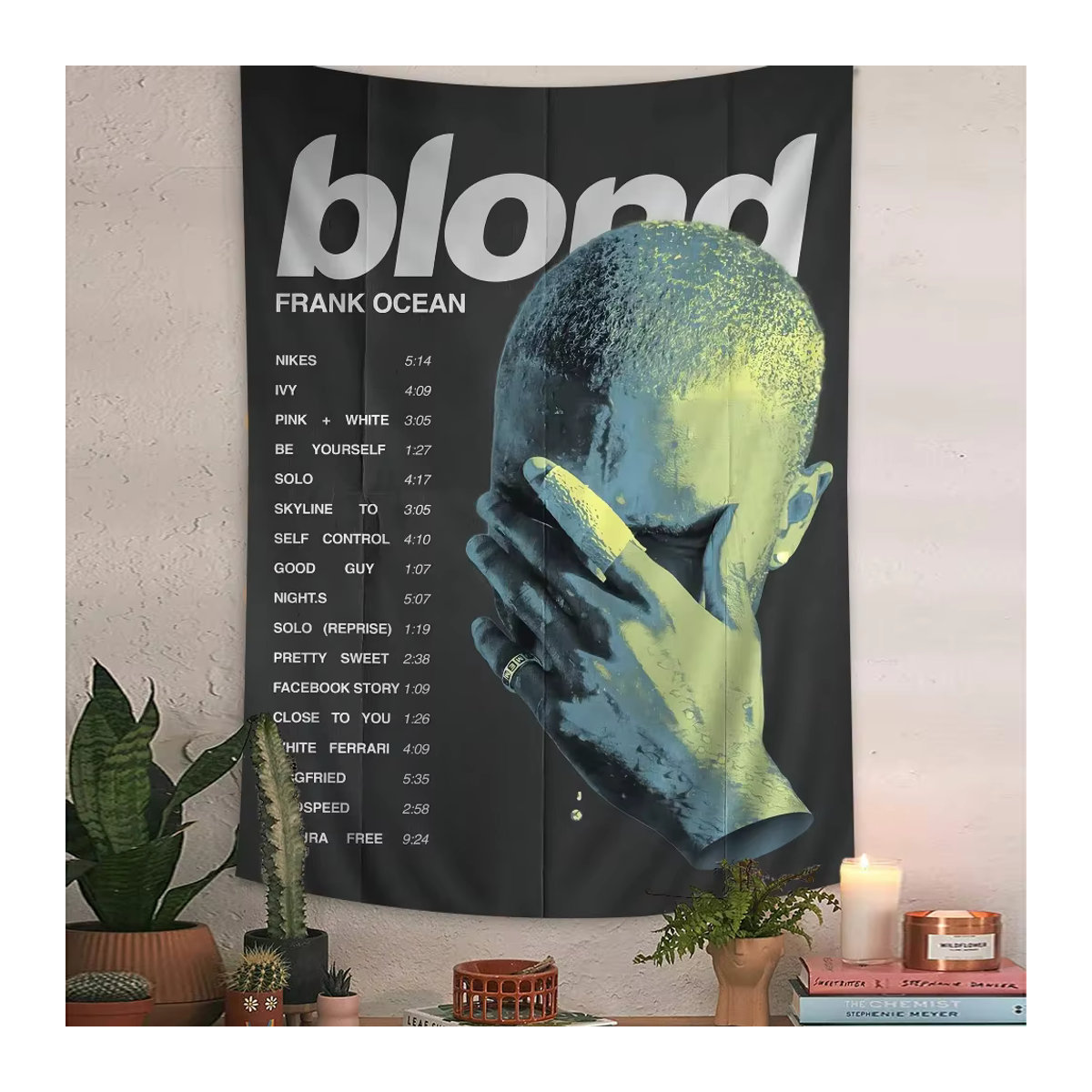 F-Frank Blonde Ozeane Anime Wandteppich als dekorativer Wandbehang in Mehrfarbig, Rechteckig - Bild 5
