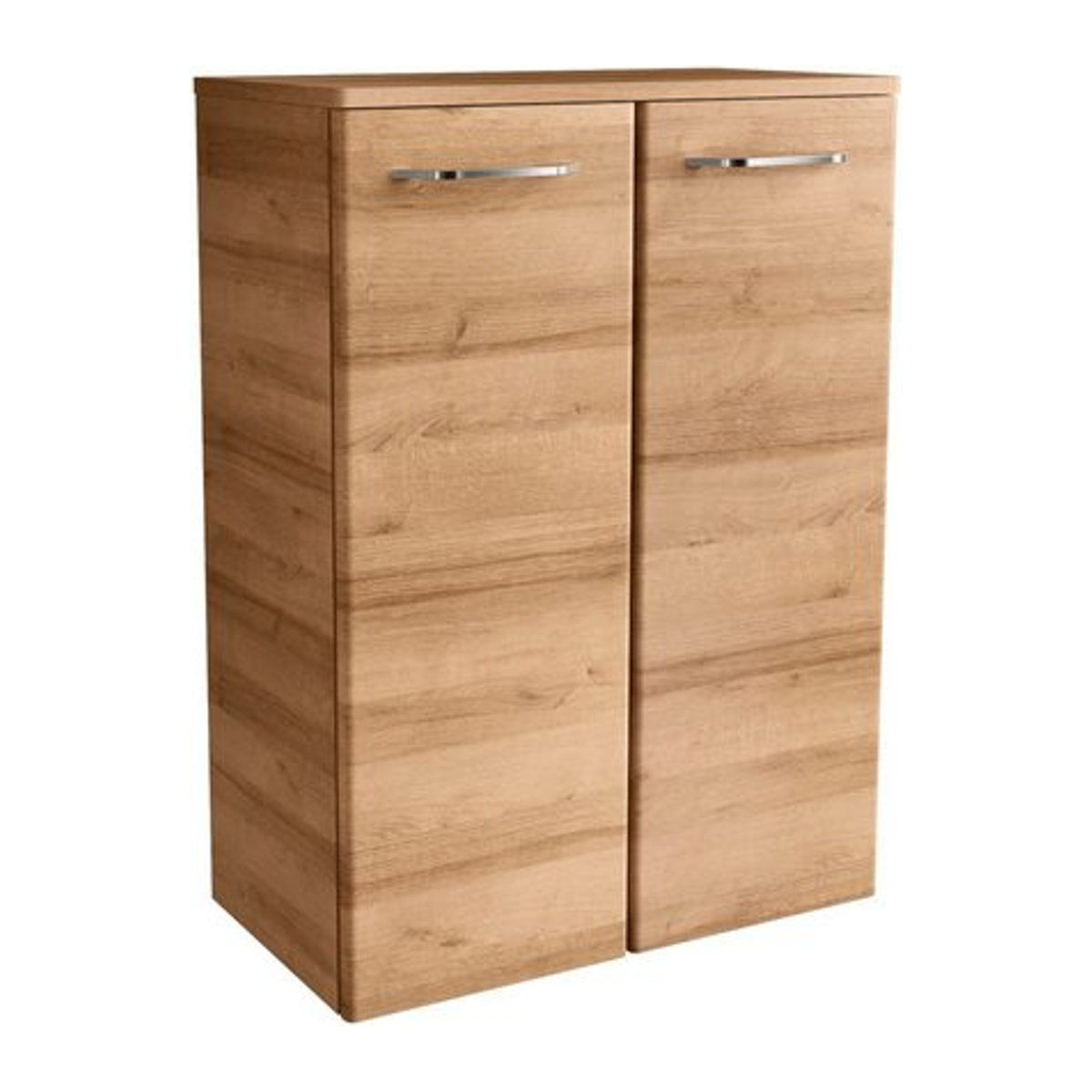 Fackelmann Doppel-Midischrank MILANO in Asteiche Natur, braun, 2 Türen, B/H/T: 60,2 x 82,6 x 32 cm - Bild 1