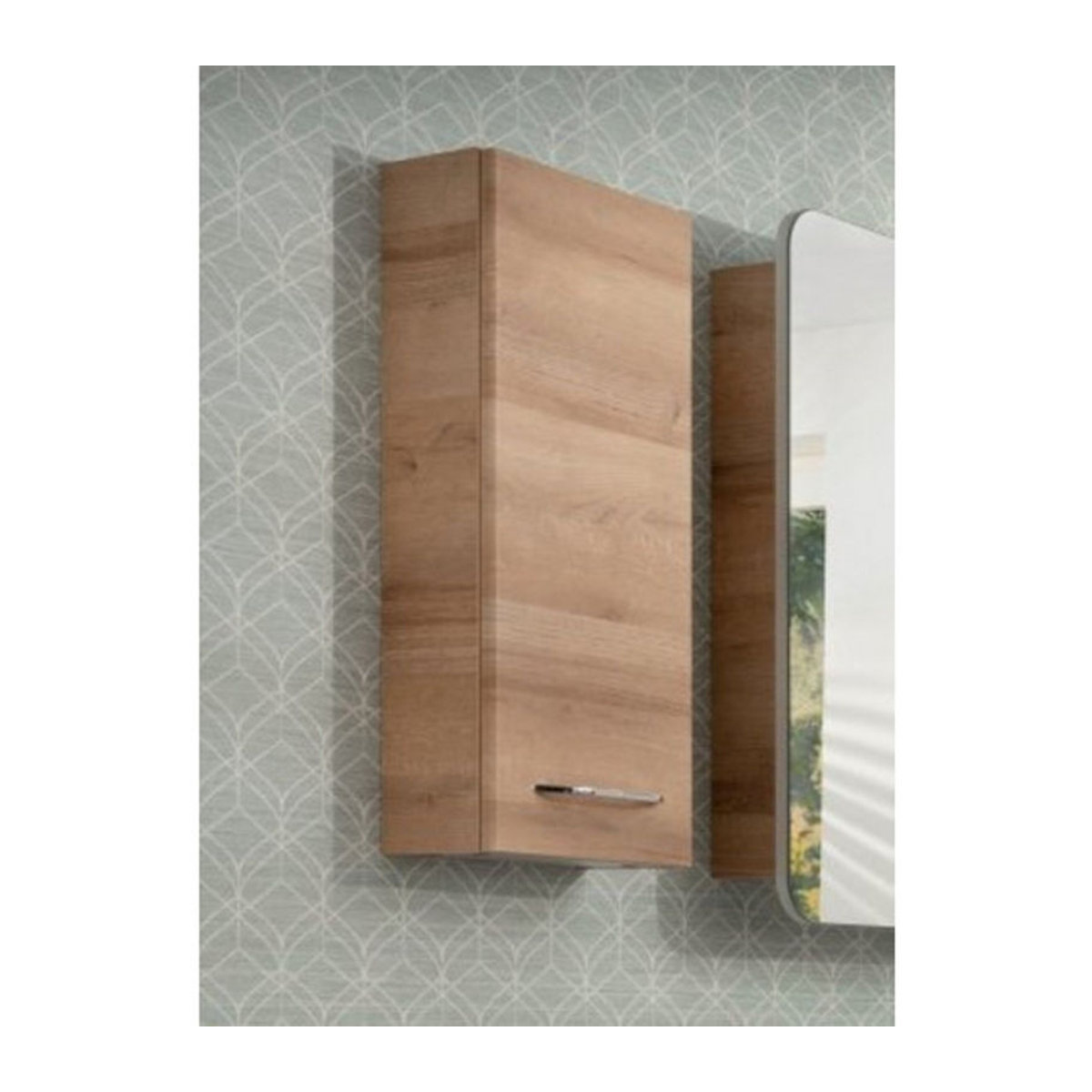 Fackelmann Hängeschrank Milano in Asteiche Braun, B/H/T: 30 x 68 x 15,4 cm - Bild 1