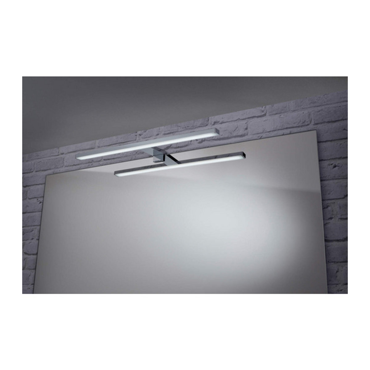 Fackelmann LED-Aufsatzleuchte in Chrom und Bunt, Modern, 7W, Neutralweiß, B/H/T: 50,2 x 3,7 x 12,5 cm - Bild 2