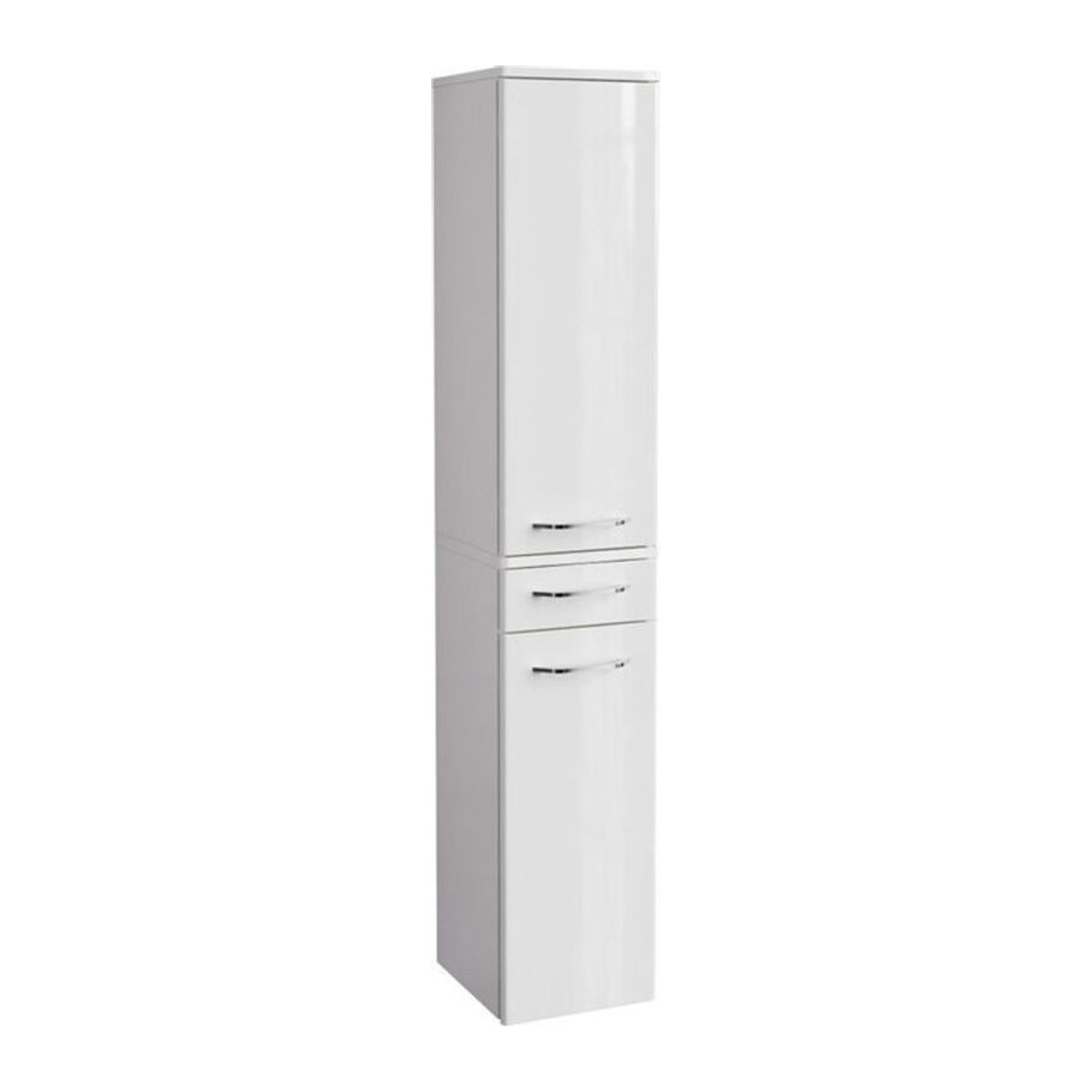 Fackelmann Milano Hochschrank Weiß mit 2 Drehtüren, B/H/T: 30,2 x 165,2 x 32 cm - Bild 3
