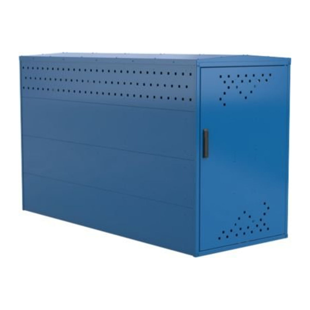 Fahrradgarage BikeBox 1 mit Giebeldach in Enzianblau RAL 5010 - Bild 1