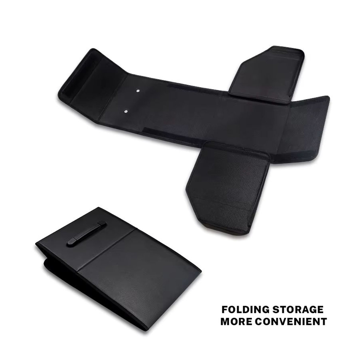 Faltbarer Auto Organizer aus Leder in Schwarz für MG MG3 MG5 MG6 MG7 GT GS Hector HS ZS ZX EZS EHS - Bild 3