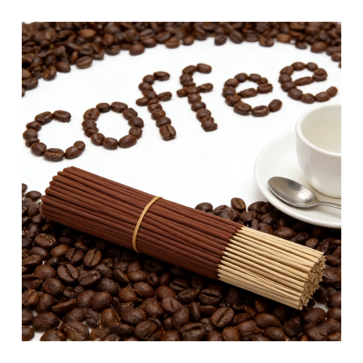 Familiar Scent Coffee Aroma Sticks Räucherstäbchen mit Kaffeeduft und Naturholz, Braun - Bild 3