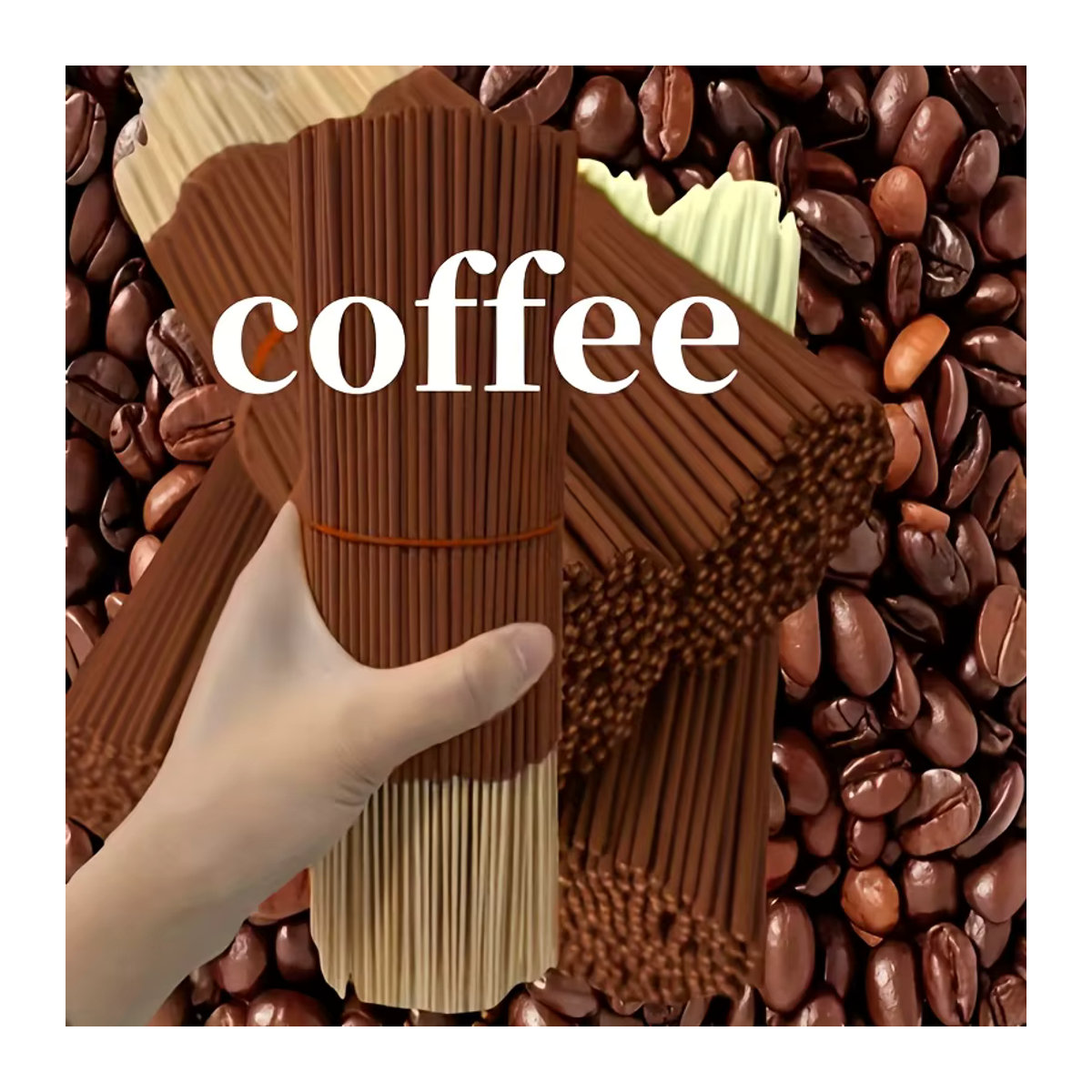Familiar Scent Coffee Aroma Sticks Räucherstäbchen mit Kaffeeduft und Naturholz, Braun - Bild 5