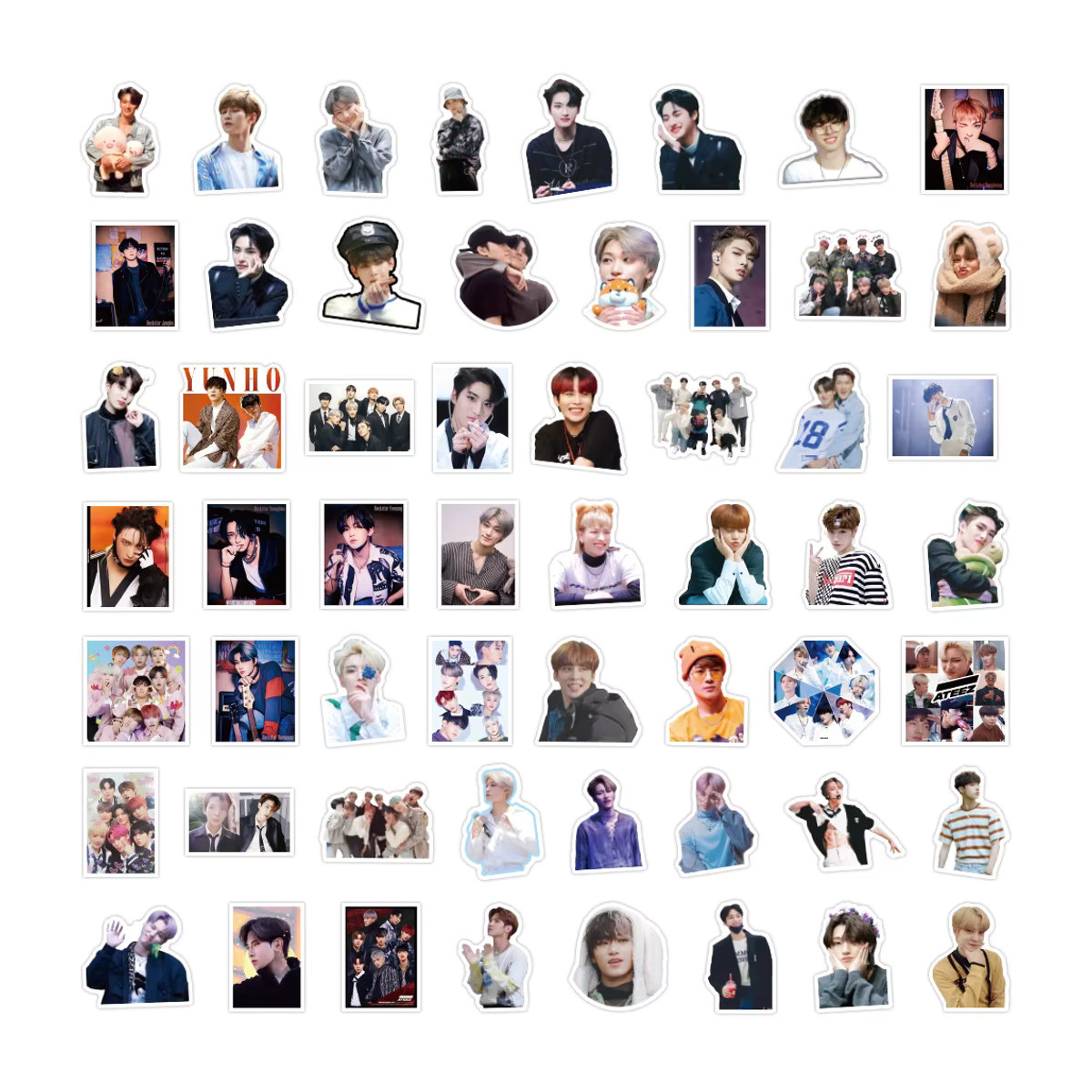 FANLU ATEEZ KPOP Aufkleber Set, mehrfarbig, wasserfeste Graffiti Sticker zur Dekoration - Bild 5
