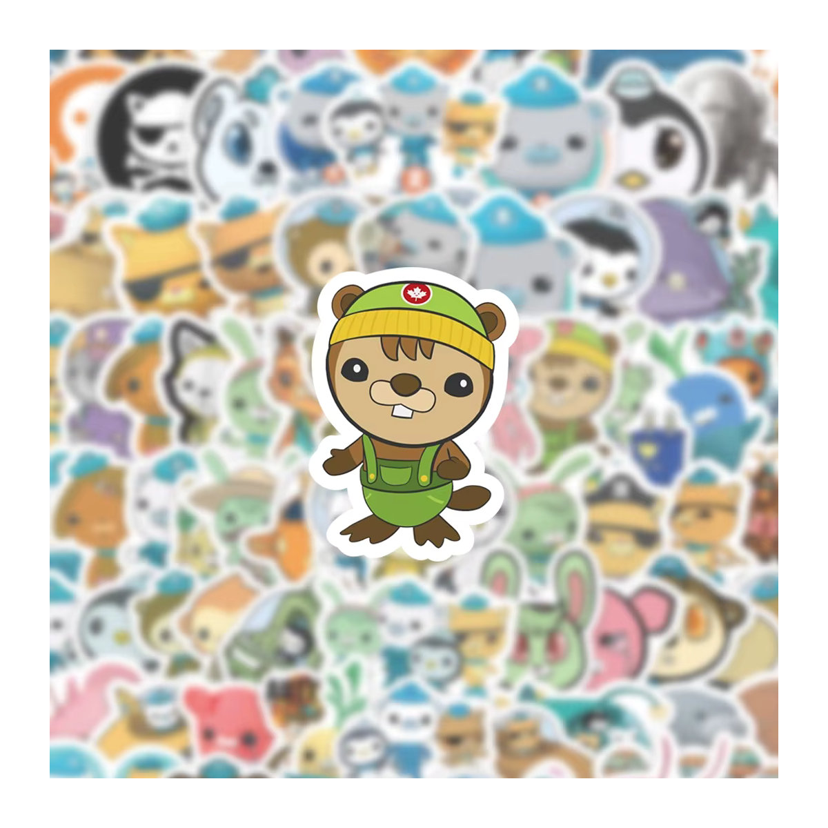 FANLU Die Octonauts Aufkleber Set mit Barnacles und Shellington, wasserfeste Cartoon Doodle Sticker für Kinder, mehrfarbig - Bild 3