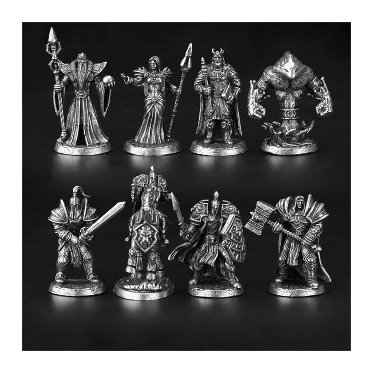 FanMoEpoch Metall Schachfigur Dame in Silber als dekorative Miniatur-Actionfigur - Bild 1