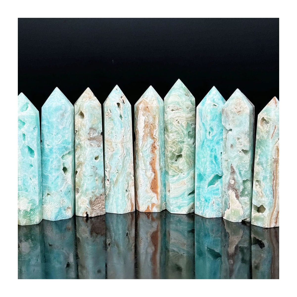 Fanshi Amethyst Kristall Turm polierter Heilstein in Lila und Mehrfarbig zur Feng Shui Dekoration - Bild 4