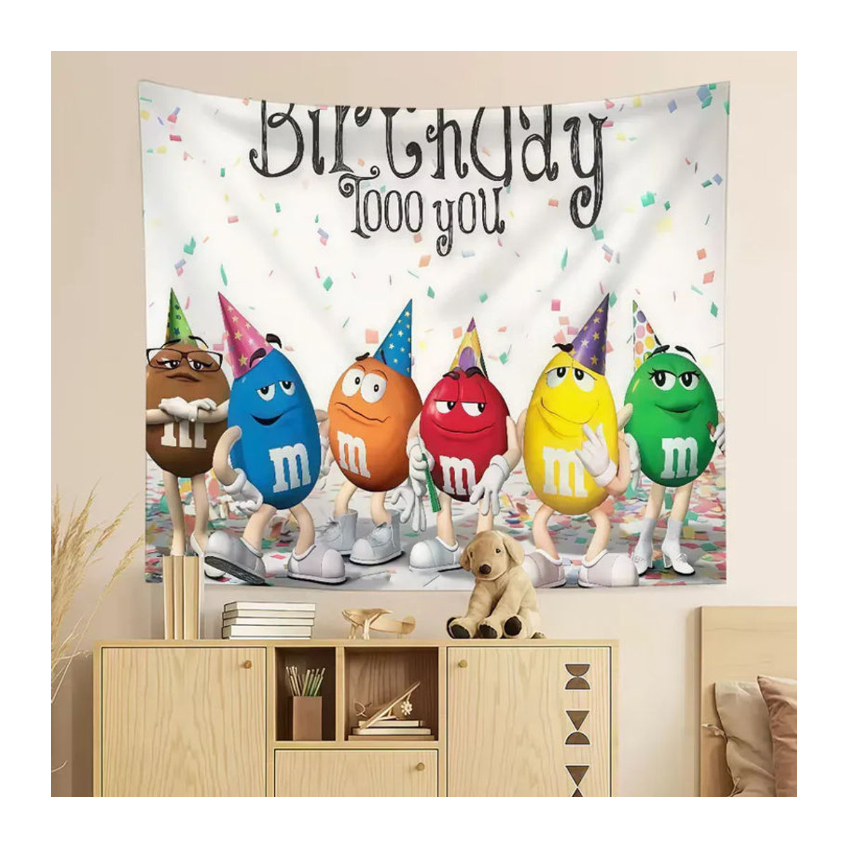 Fashion Candy M-M Chocolate Flagge mehrfarbig als hängende Textildekoration für Garten, Camping und Partys B/H/T: 60 x 40 x 40 cm - Bild 3