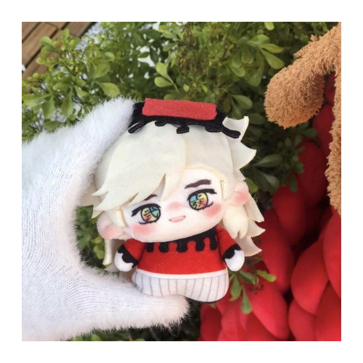 Fashnics Anime Plüschtier Giyu Tomioka Mitsuri Kanroji Douma Baumwollpuppe Schreibtischdekoration, Höhe: 10 cm, mehrfarbig - Bild 1
